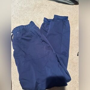 Jogger style scrub pants